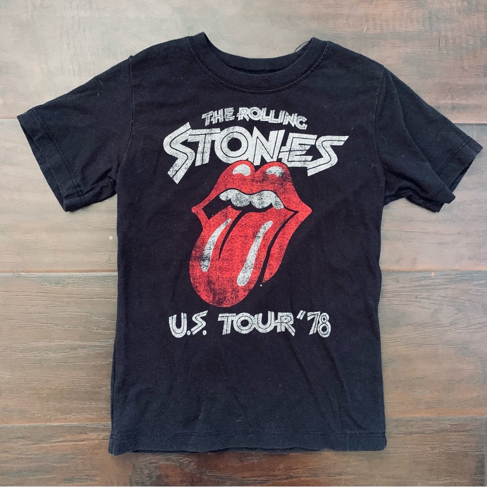 5T The Rolling Stones Toddler Short Sleeve Crewneck Graphic Band T-Shirt/Tee